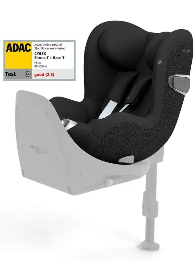 Автокресло 0+/1 CYBEX Sirona T i-Size Sepia Black, с рождения до 18 кг (ростом от 45 до 105 см) , черный