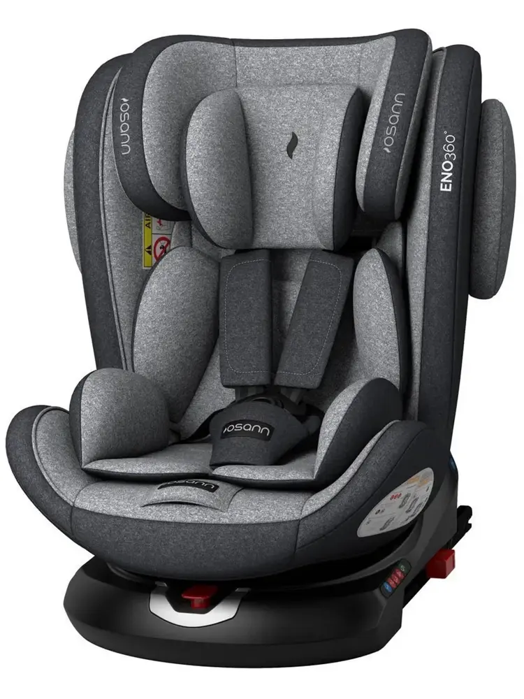 Автокресло 0+/1/2/3 Osann ENO 360° Universe Grey, с рождения до 12 лет, до 36 кг, поворотное, Isofix, серый