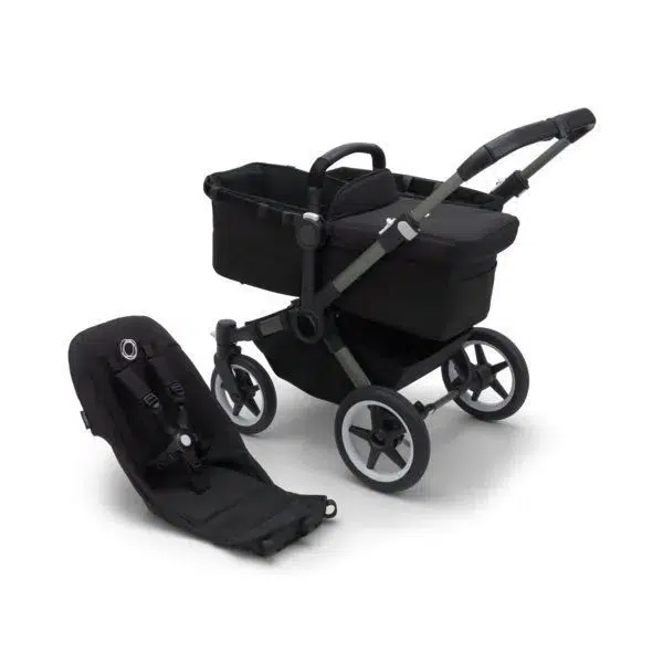 Коляска 2 в1 Bugaboo Donkey 5 base Graphite/Midnight black 100002030 без капюшона
