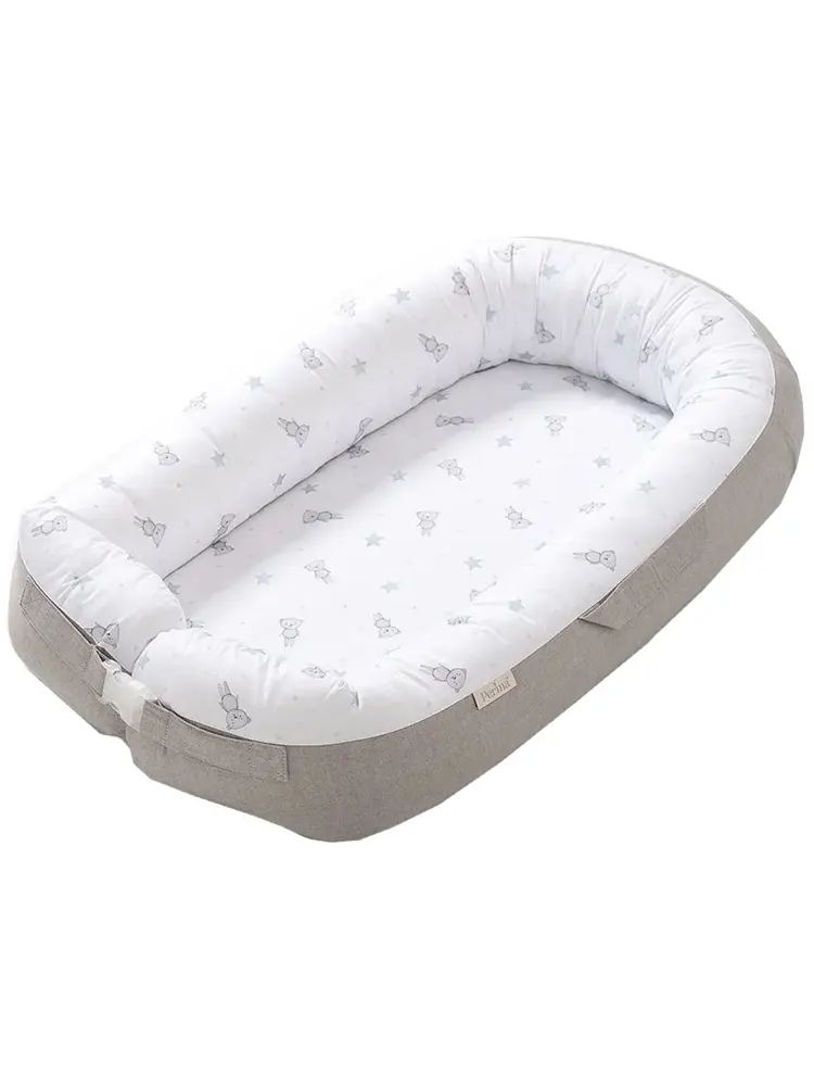 Бортик PERINA Кокон-гнездышко Soft Cotton серый ГН-02.6