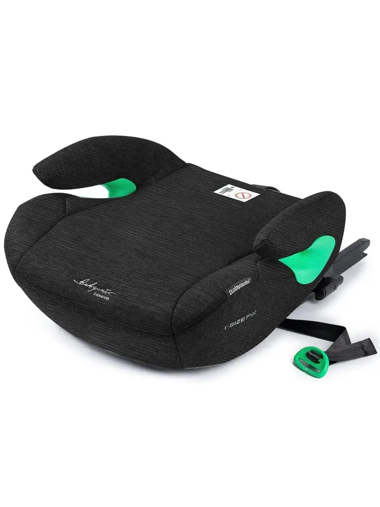 Бустер BabyAuto Max i-Size Black Line, от 6 до 12 лет, весом от 22 до 36 кг, ISOFIX, черный