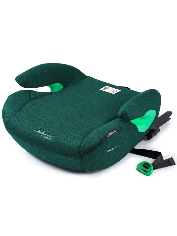 Бустер BabyAuto Max i-Size Deep Lake, от 6 до 12 лет, весом от 22 до 36 кг, ISOFIX, зеленый