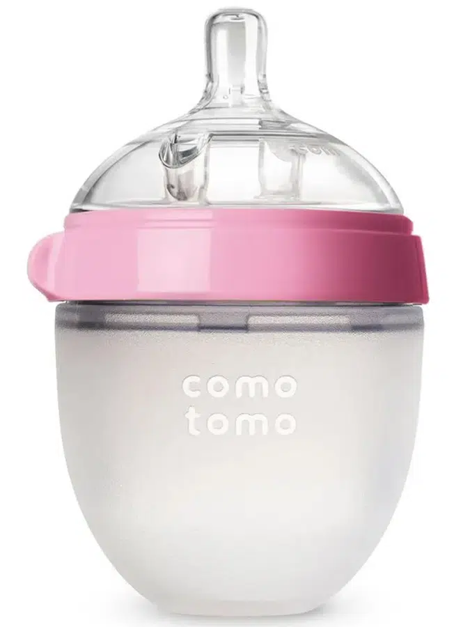 Бутылочка Comotomo для кормления 150мл розовый 150P-EN
