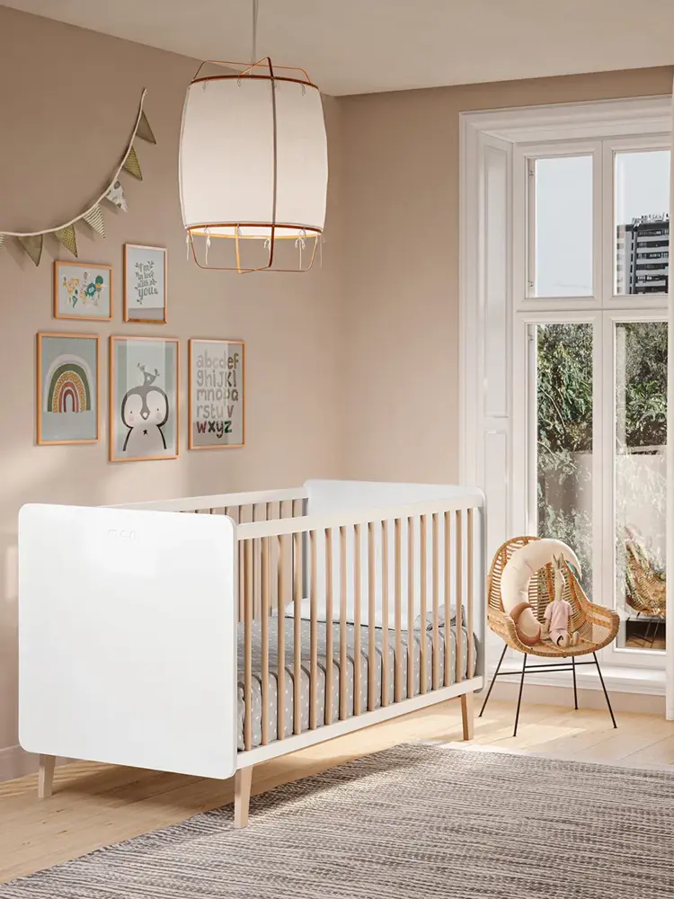 Кровать Micuna Trevi Big 140*70 белый/дерево (white/wood)