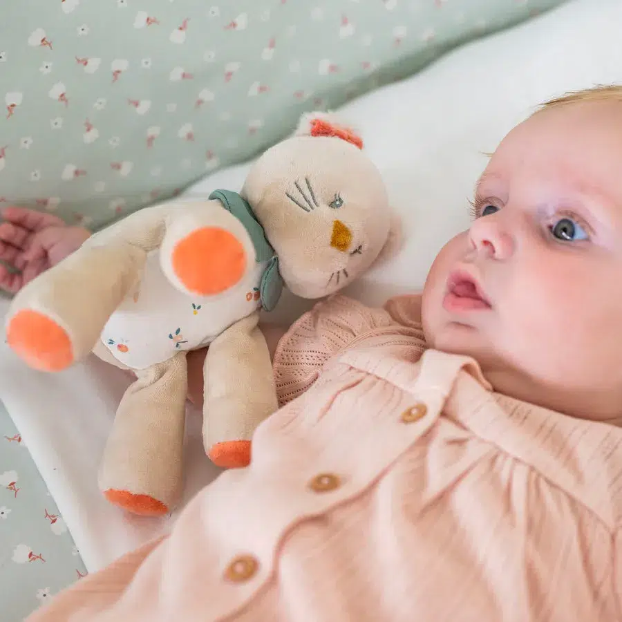 Игрушка мягкая Nattou Rattle MINI MILA ZOË LANA Кот 266031