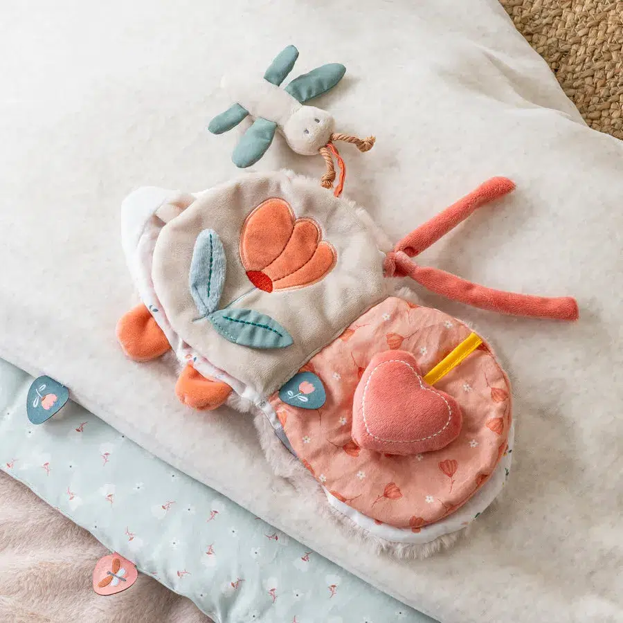 Игрушка мягкая Nattou Soft toy MILA ZOË LANA Ёжик Activity книжка 266338
