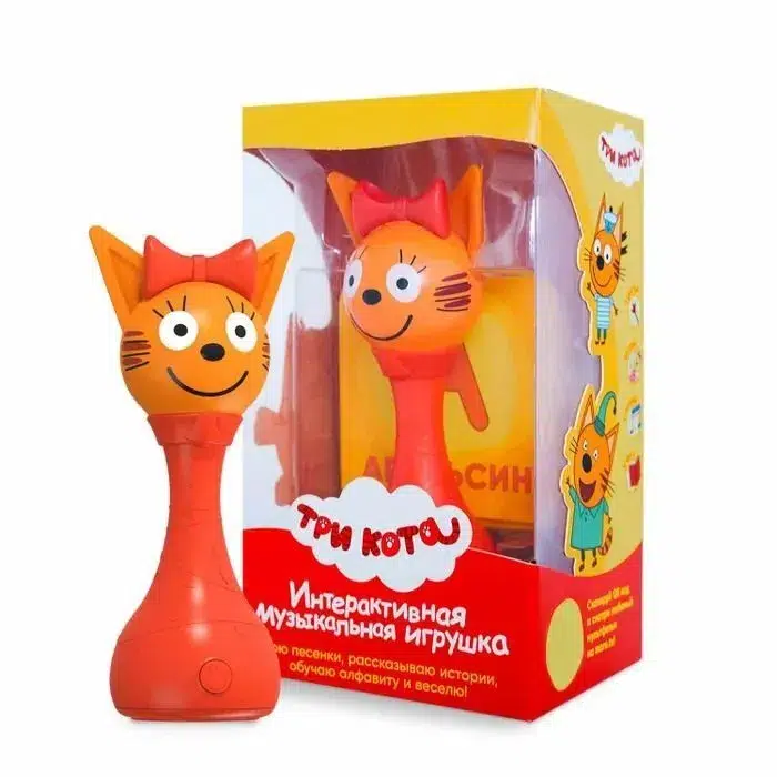Музыкальная игрушка Alilo интерактивная Три кота Карамелька 60068