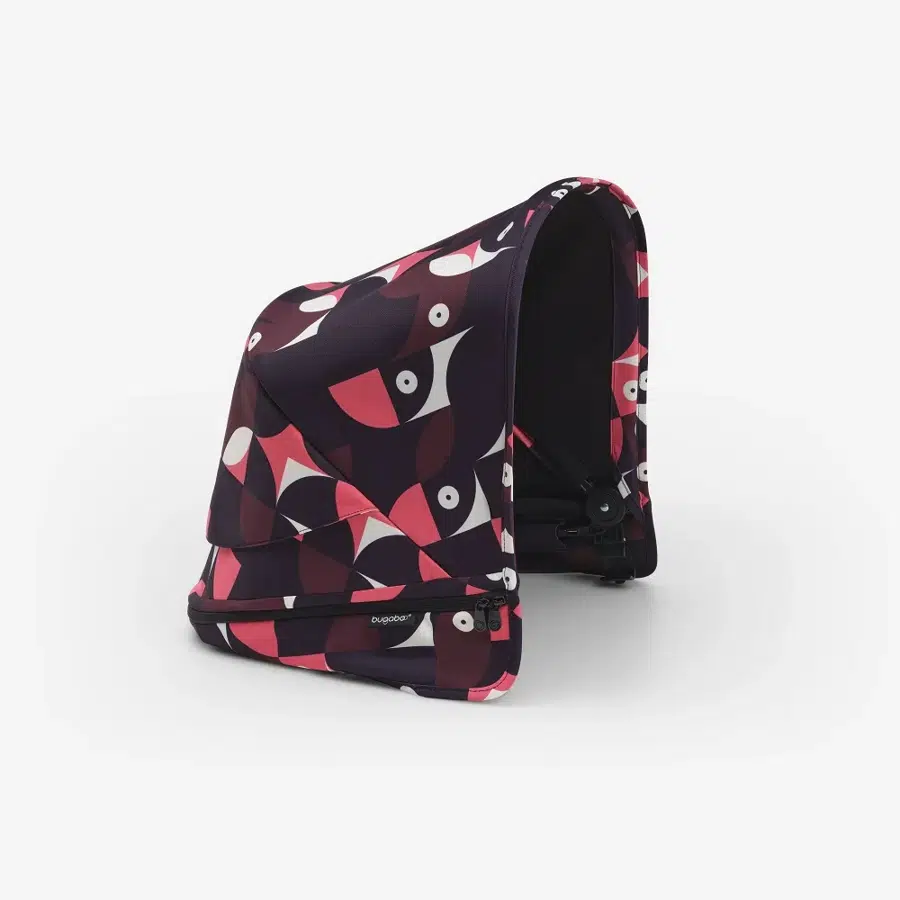Капюшон сменный для коляски Bugaboo Donkey 5 sun canopy Animal Explorer PINK/RED 100003030