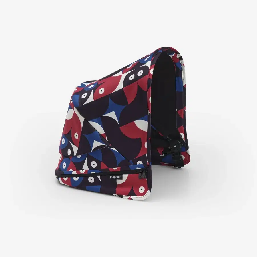 Капюшон сменный для коляски Bugaboo Donkey 5 sun canopy Animal Explorer RED/BLUE 100003028