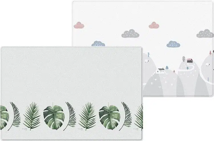 Коврик рулонный Parklon Pure Soft 190x130x1.2 см, Монстера/Холмы PB-932-BCHW