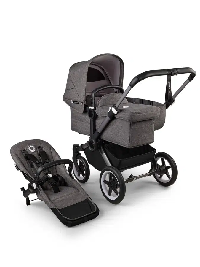 Коляска 2 в1 Bugaboo Donkey 5 Mono complete Graphite/Grey melange/Grey melange 100000001