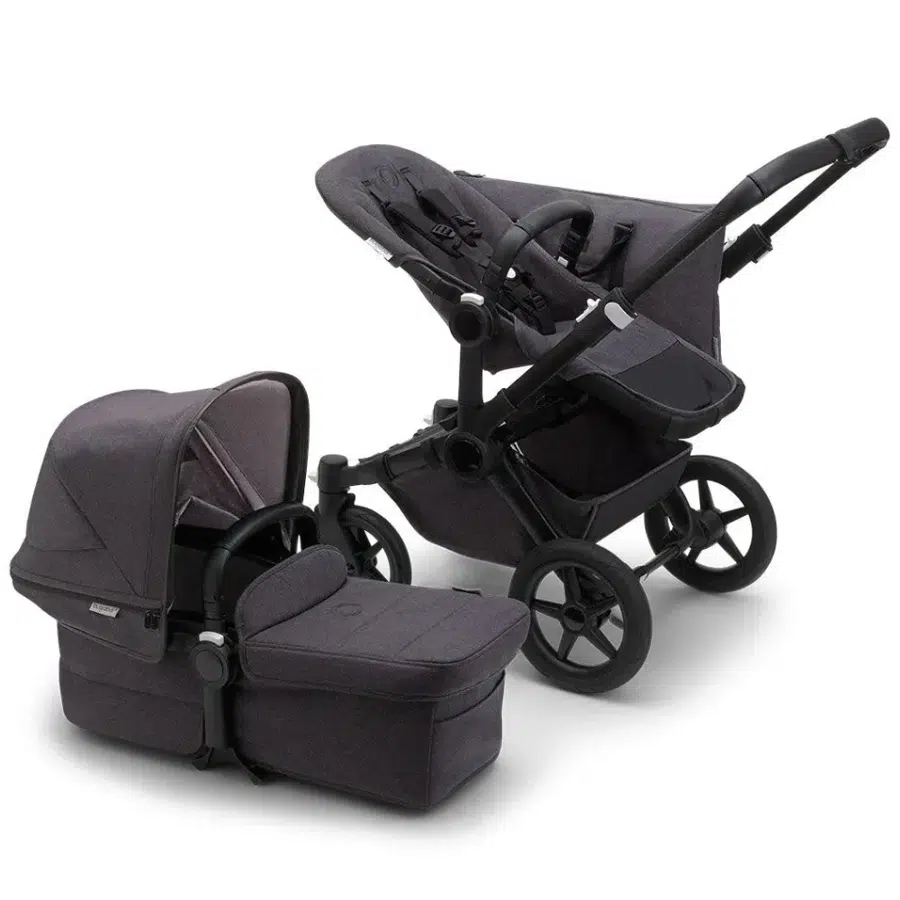 Коляска 2 в1 Bugaboo Donkey 5 Mineral Mono complete Black/Washed black 100000030