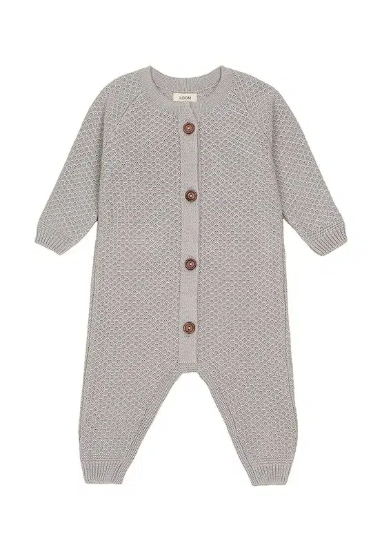 Комбинезон детский LoomKnits Светло-серый р-р 80 (9-12 мес) хлопок W058N-049-80