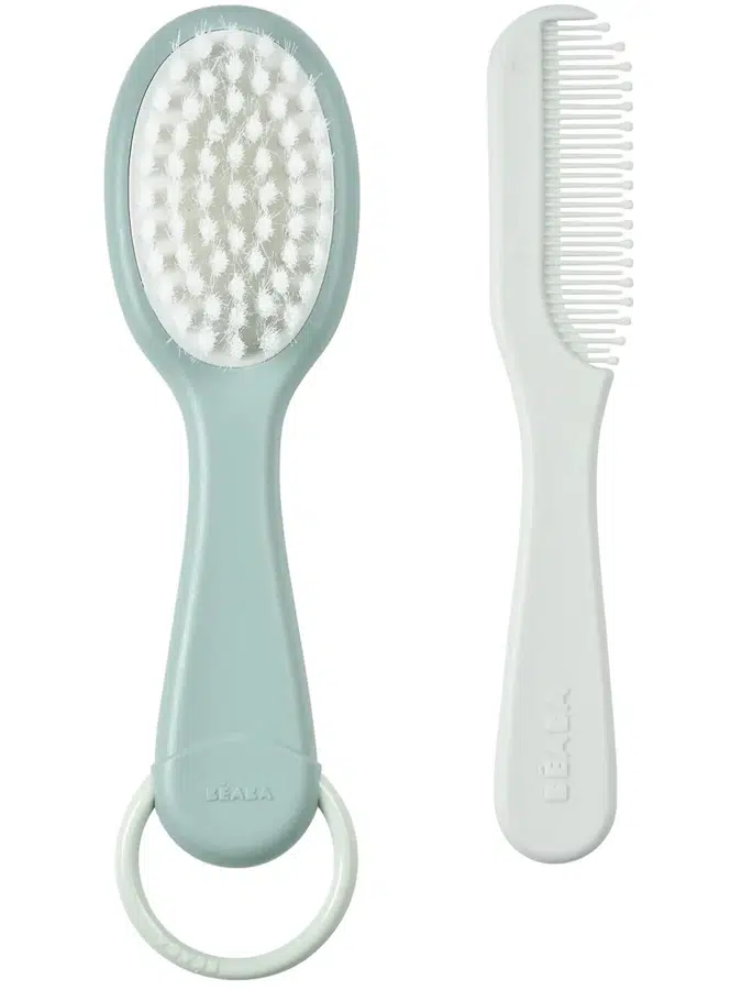 Комплект детских расчесок Beaba BABY BRUSH AND COMB - GREEN BL 920366