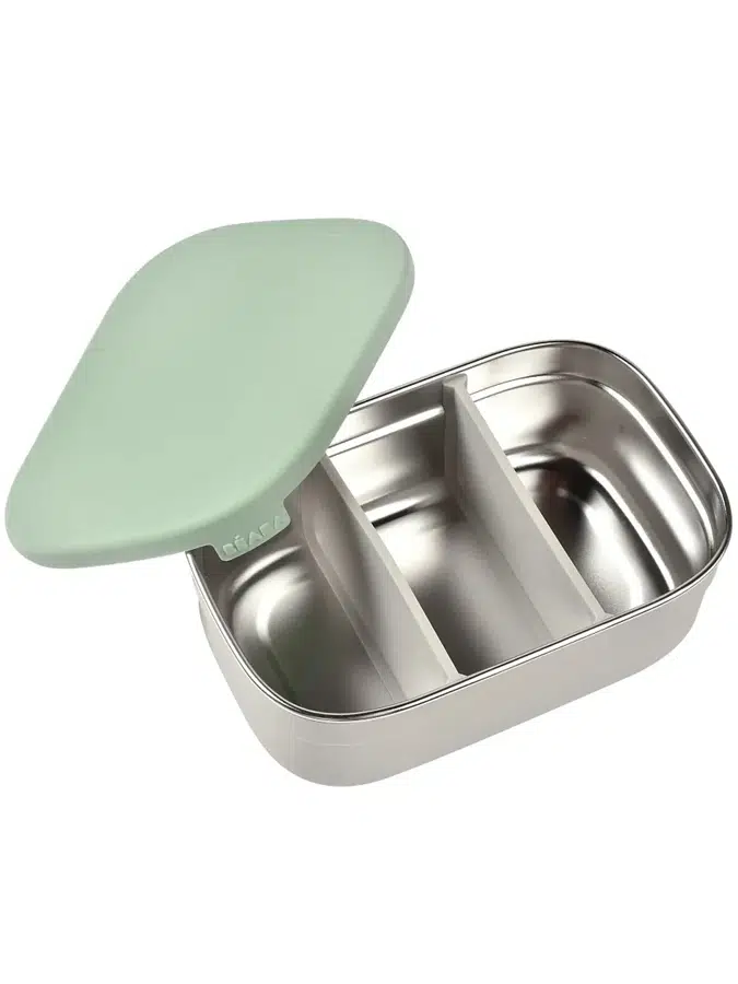 Контейнер Beaba для ланча BOITE REPAS INOX GRIS V/VERT S 914004
