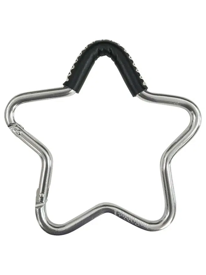Крепление для сумок Buggygear Звезда silver/black leather