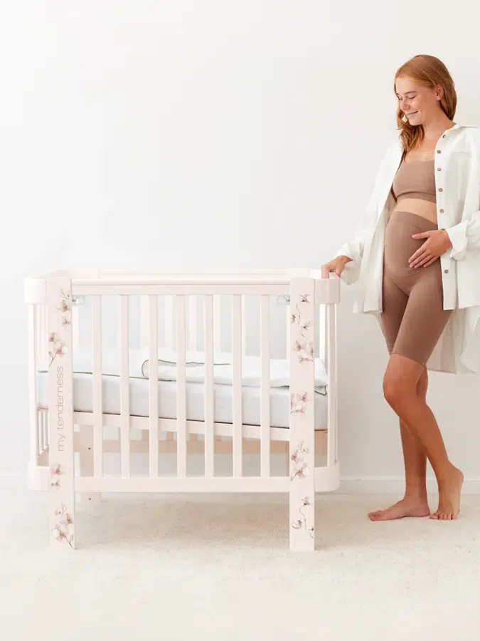 Кроватка-трансформер Happy Baby MOMMY LOVE pink 95026