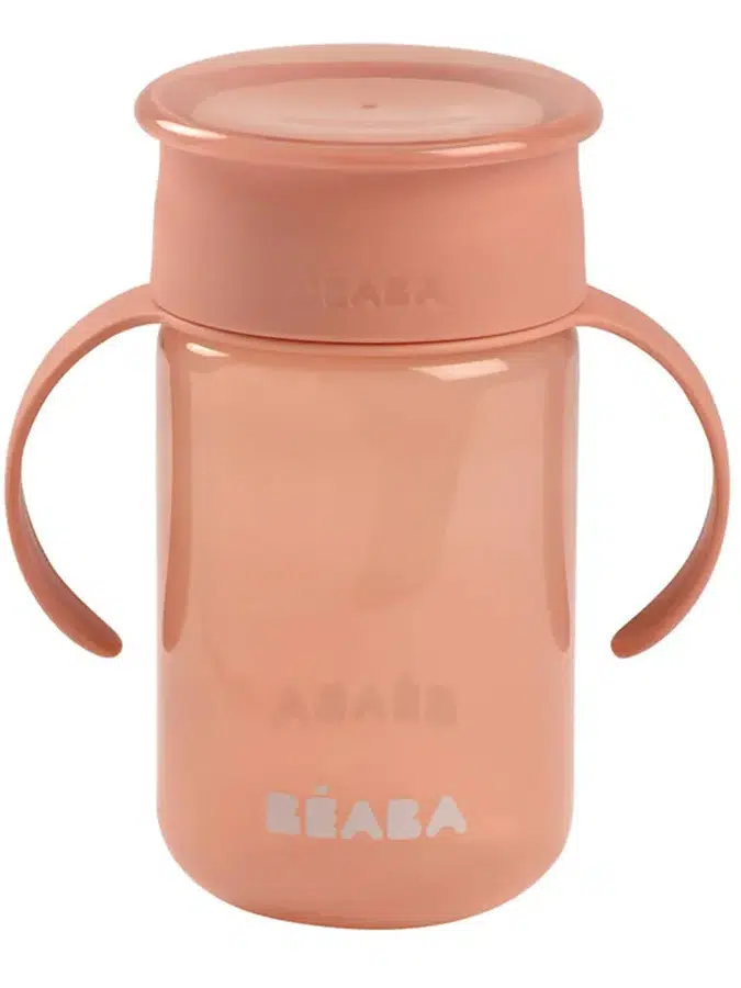 Поильник (бутылочка) Beaba 340 мл. TASSE APPRENTISSAGE 360° РОЗОВЫЙ (PINK) 913571