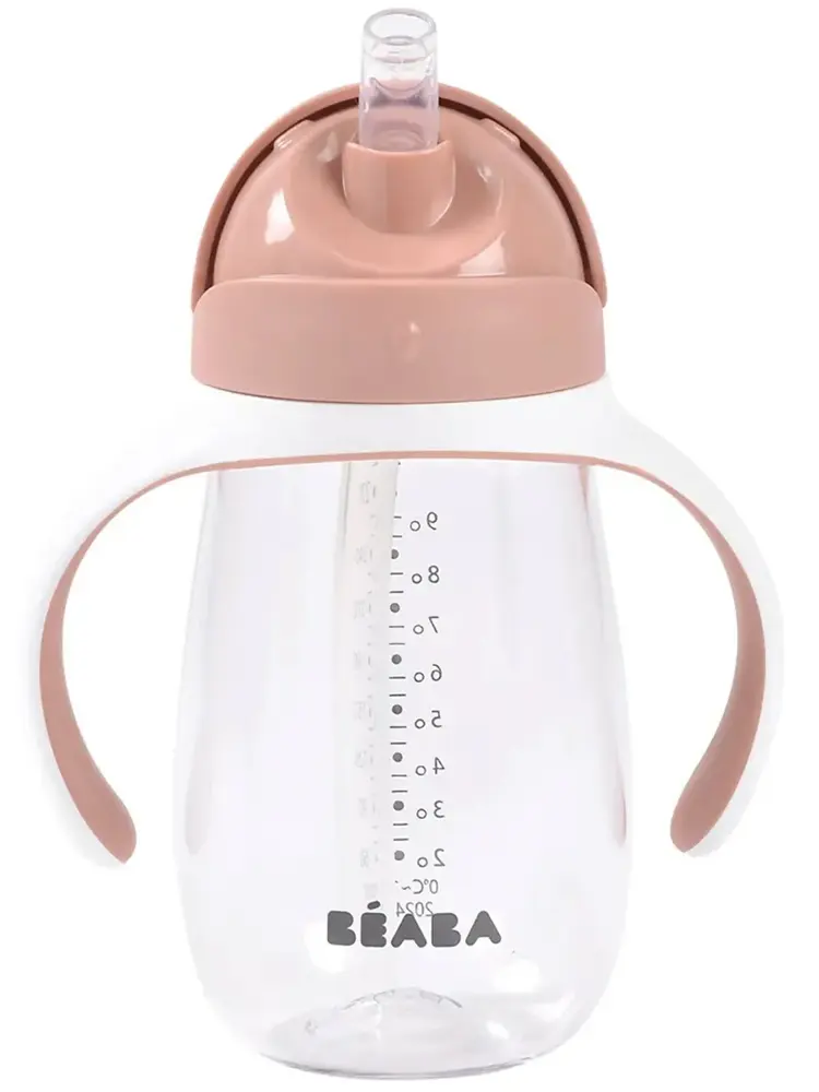 Поильник Beaba STRAW CUP 300мл ML OLD PINK 913480