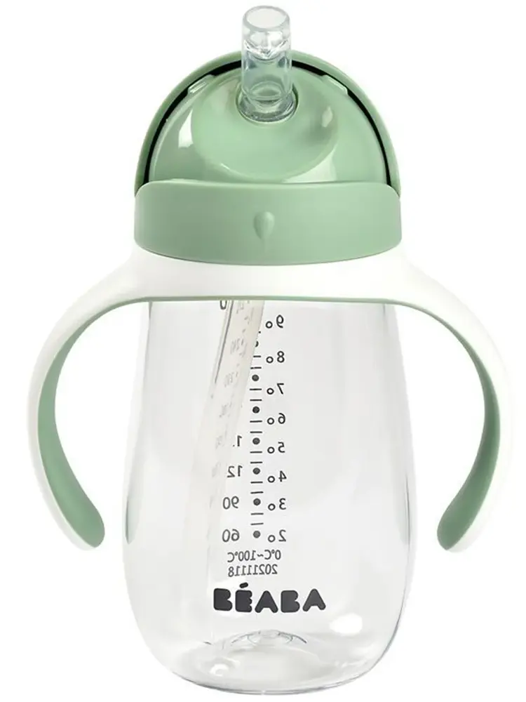 Поильник (бутылочка) Beaba Tasse Paille 300мл ЗЕЛЕНЫЙ (VERT) 913533