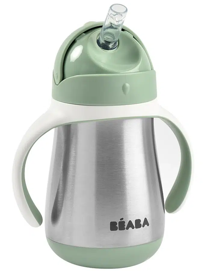 Поильник термос Beaba Tasse Paille INOX 250ML V. SAUGE 913535