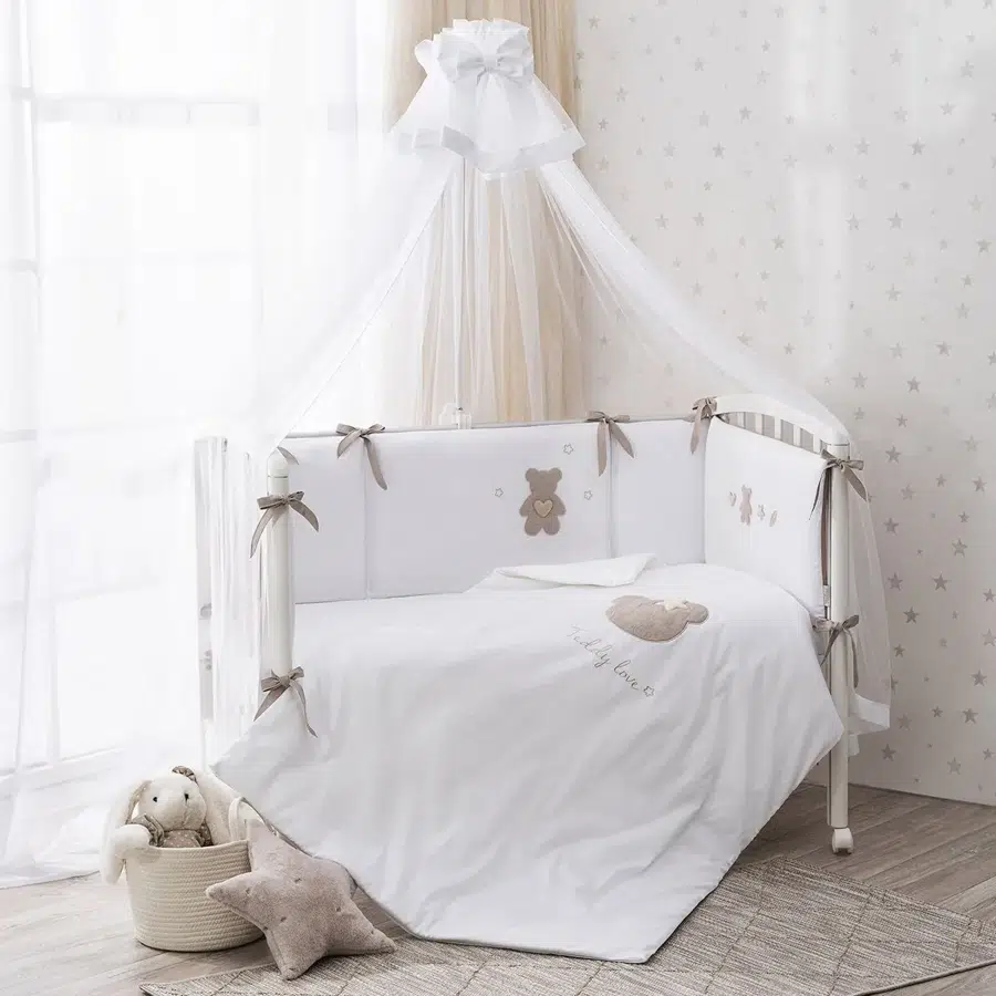 Постельное белье PERINA Teddy love 120х60 см 6 предметов песочный ТЛ6-01.12