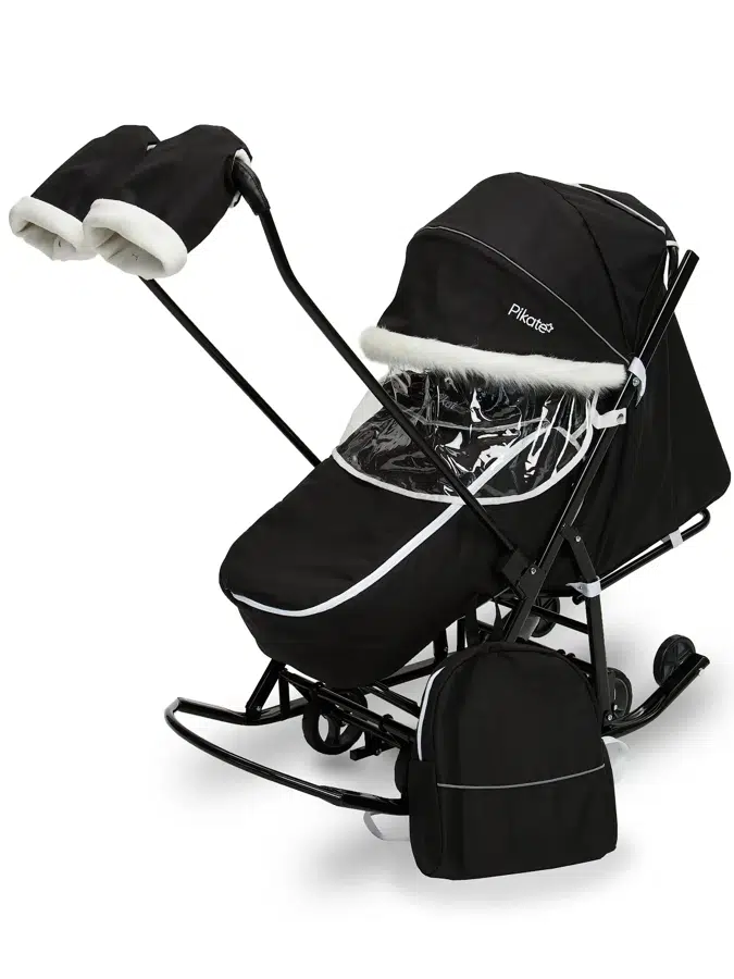 Санки-коляска Pikate «Arctic» черный PA22-b