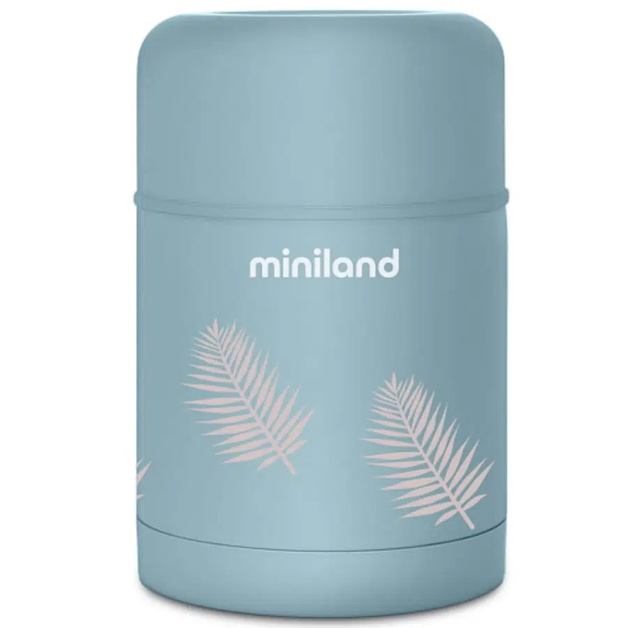 Термос детский для еды Miniland Terra Thermos 600 мл, бирюзовый/пальмы 89445