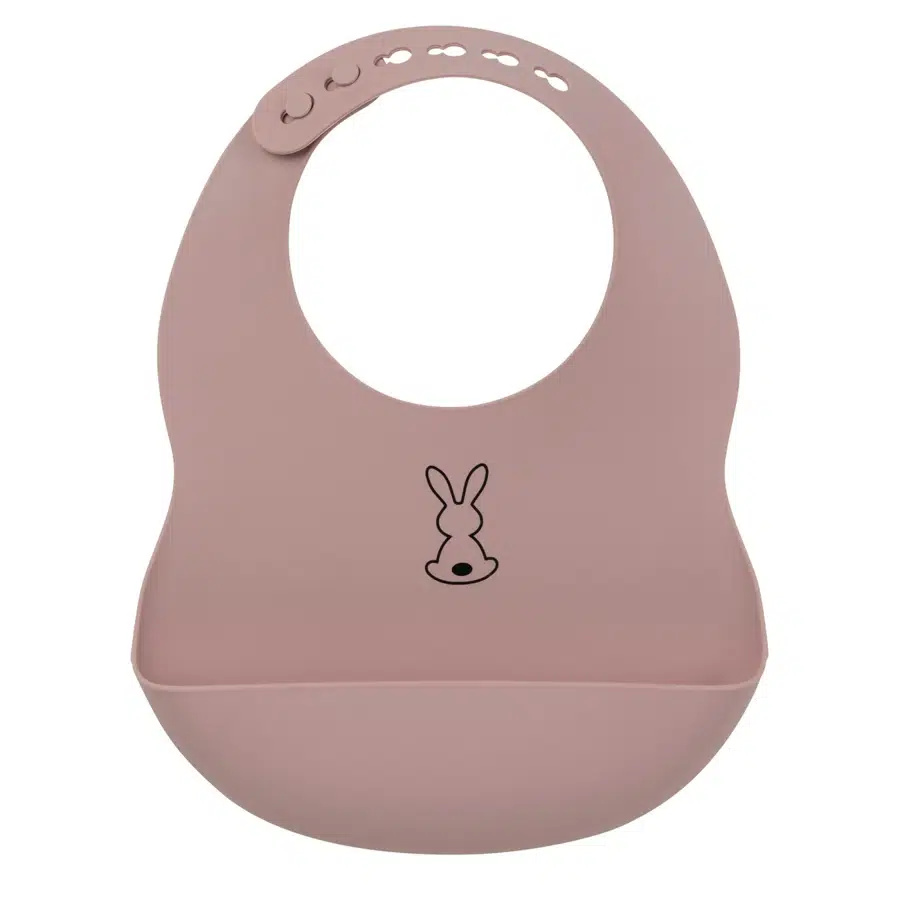 Фартук - нагрудник Nattou силиконовый dusty pink 877046