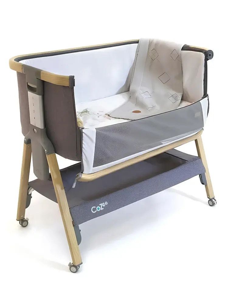 Колыбель Tutti Bambini CoZee Дуб/Серый (Oak/Charcoal) с колесами 211205/3590 Витрина