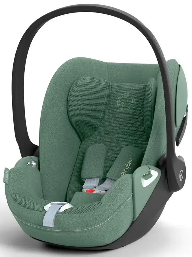 Автокресло 0+ CYBEX Cloud T i-size Plus Leaf Green, с рождения до 13 кг, рост от 45 до 87 см, зеленый