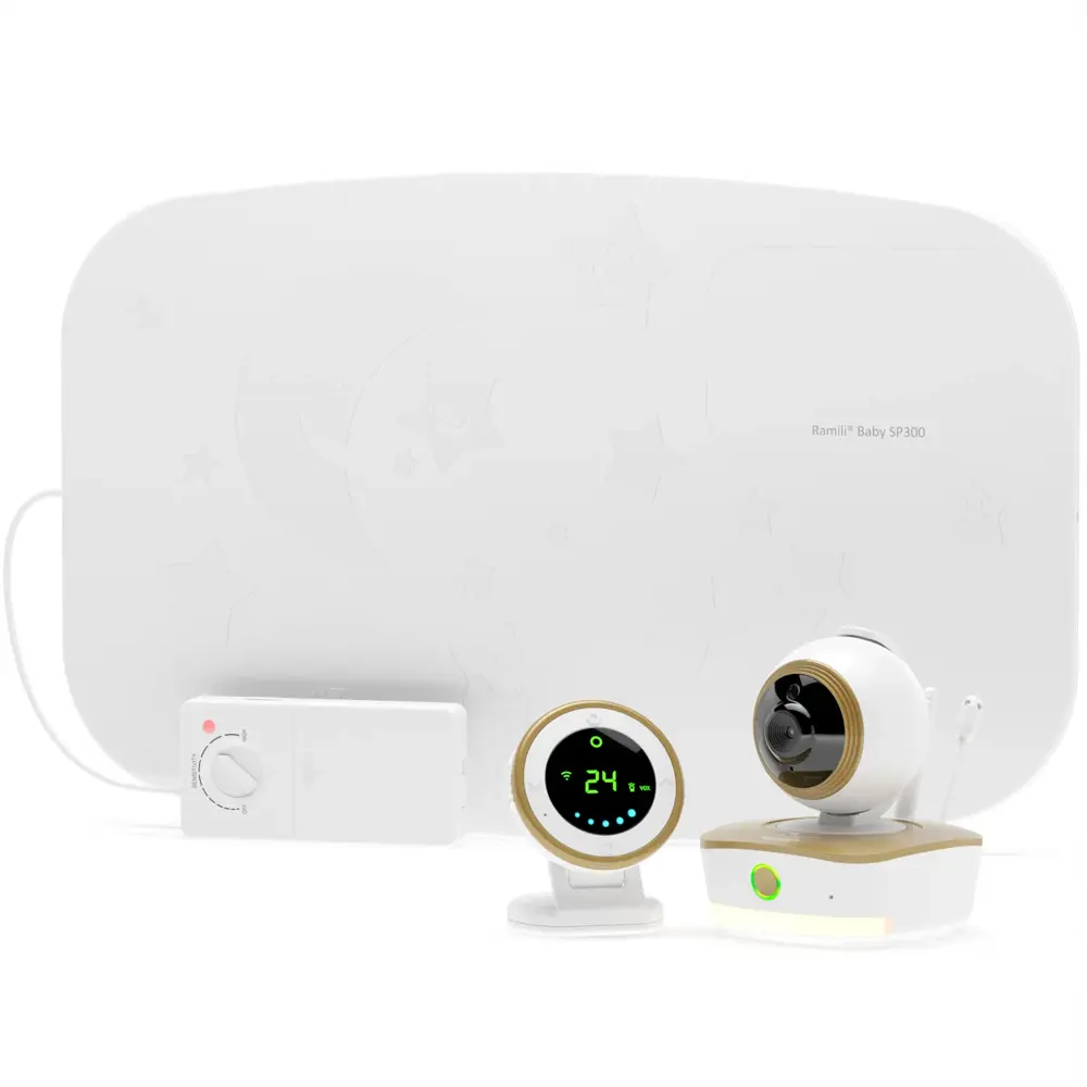 Видеоняня Ramili Baby с монитором дыхания 3 в 1 Wi-Fi Full HD радио с повышенной дальностью RV1800SP