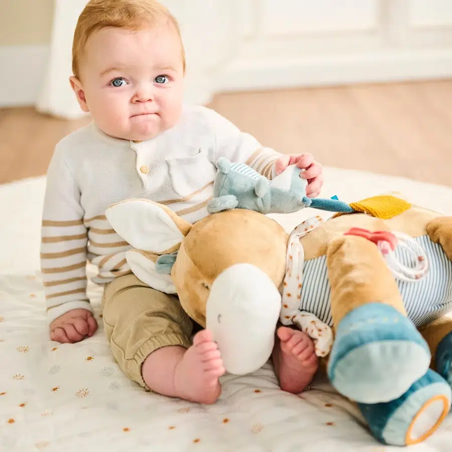 Игрушка мягкая Nattou Soft toy FELIX & LEO Activity Ослик 45 см 595285