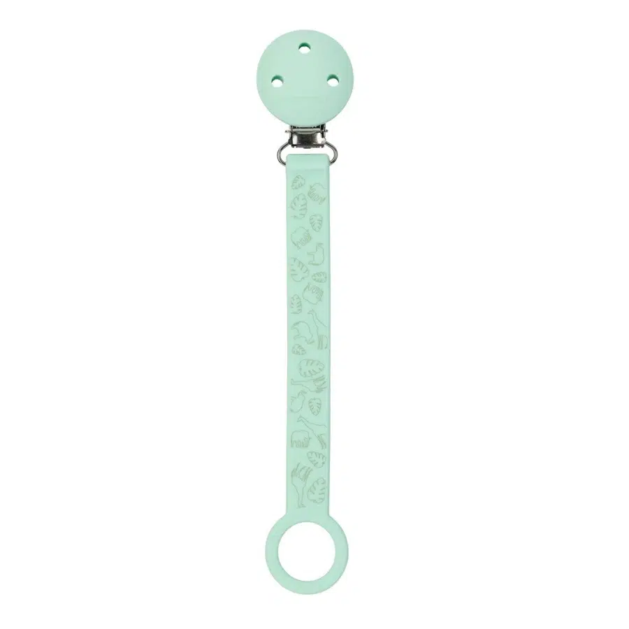 Держатель Nattou для фиксации соски Pacifinder Lapidou printed mint green 875561