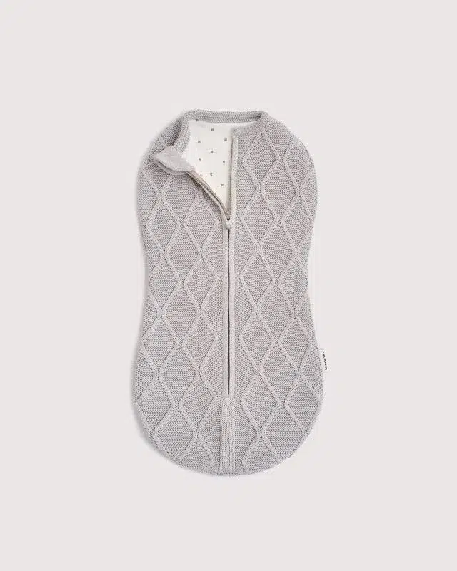 Кокон детский Loomknits вязаный Oliver Светло-серый 68 (3-6 мес) LW0190-049-68