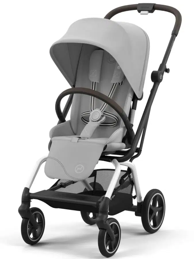 Коляска прогулочная Cybex Eezy S Twist+ 2 SLV Fog Grey с дождевиком и бампером 524000753