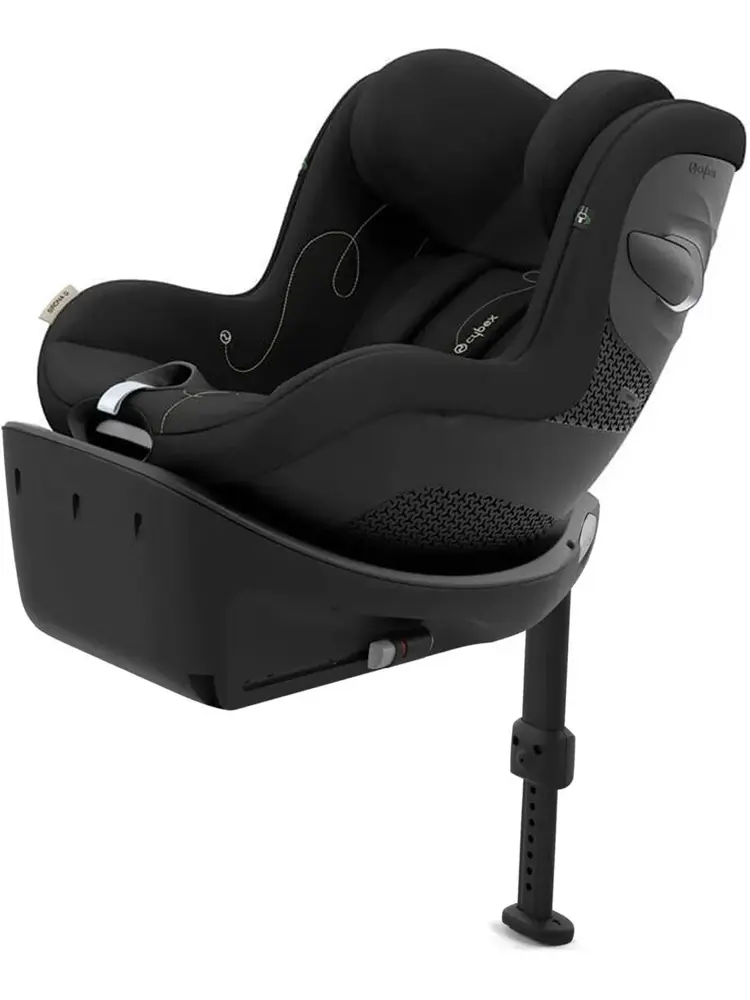 Автокресло 0+/1 CYBEX Sirona Gi i-Size с базой Moon Black, от 3 месяцев до 4 лет (61-105 см), ISOFIX, черный