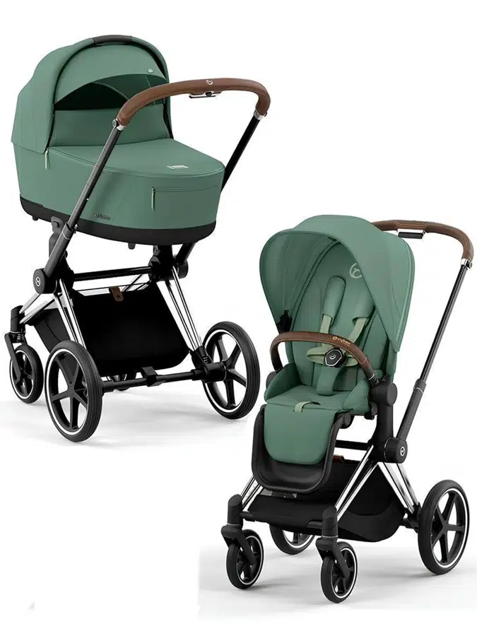 Коляска 2 в 1 Cybex Priam IV Leaf Green/Chrome Brown 523001605