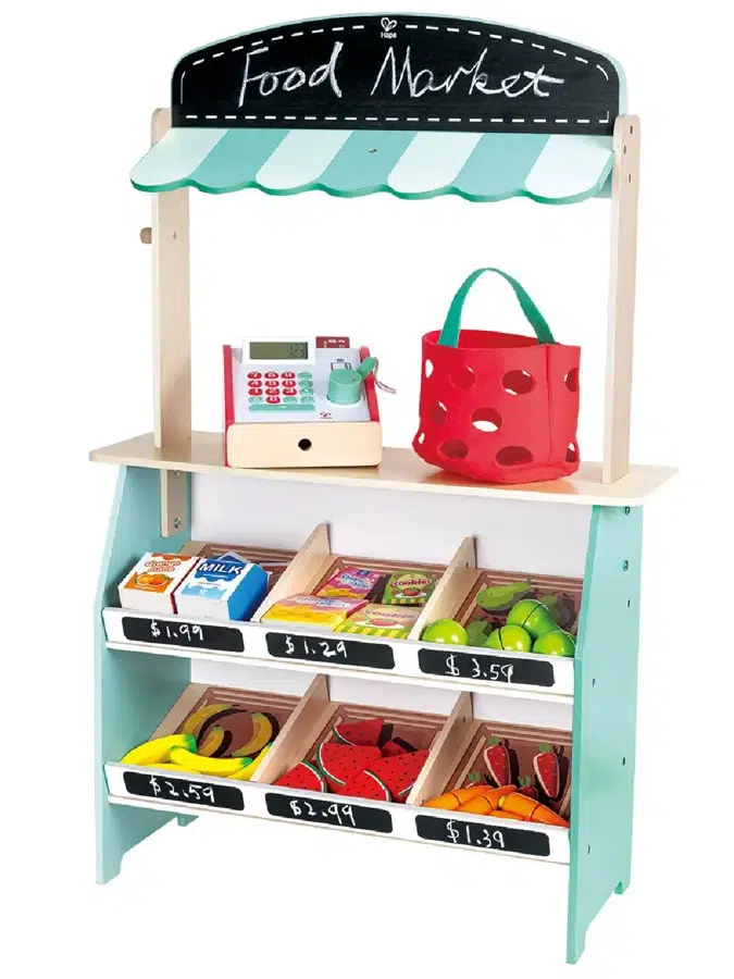 Игровой набор HAPE «Фермерский супермаркет» с продуктами и кассой