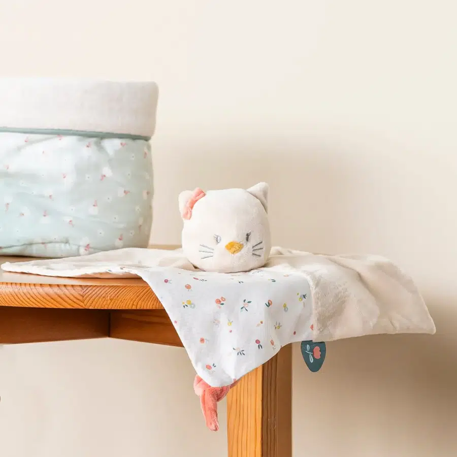 Игрушка мягкая Nattou Doudou MILA ZOË LANA Кот 266116, комфортер