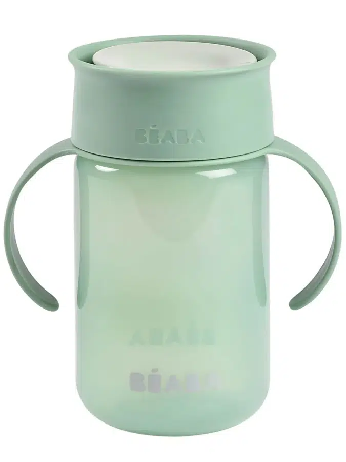 Поильник (бутылочка) Beaba 340 мл. TASSE APPRENTISSAGE 360° ЗЕЛЕНЫЙ (GREEN) 913582