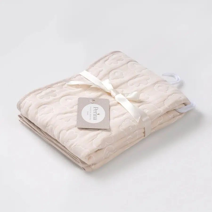 Плед детский PERINA Soft Cotton 110х80 см бежевый ПЛ-02.4