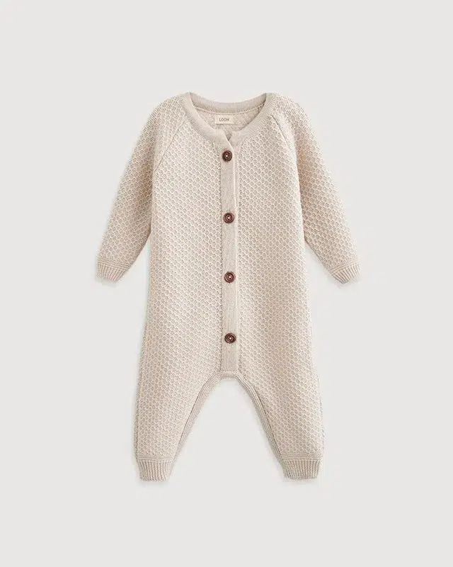 Комбинезон детский LoomKnits Топленое молоко р-р 74 (6-9 мес) хлопок W058N-034-74