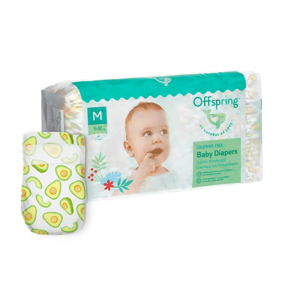 Подгузники Offspring M 6-10 кг Авокадо 42 шт OF01M42AVO