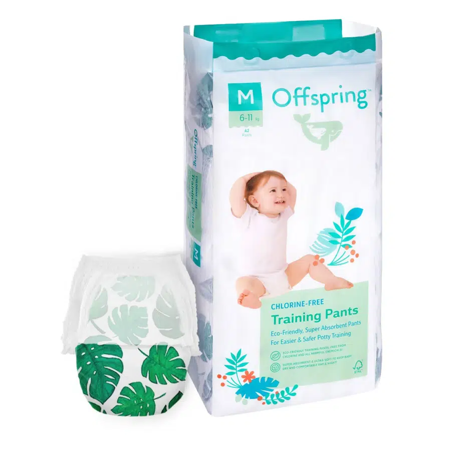 Трусики-подгузники Offspring M 6-11 кг Тропики 42 шт OF02MLEA