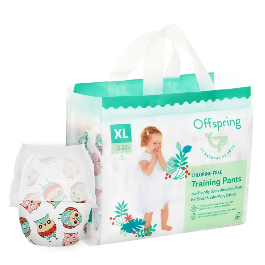 Трусики-подгузники Offspring XL 12-20 кг Совы 30 шт OF02XLO