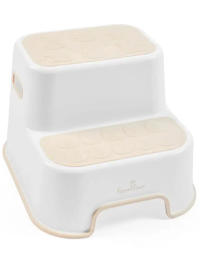 Ступенька подставка Fiorellino двухступенчатая Step Stool бежевый (beige) STL-802