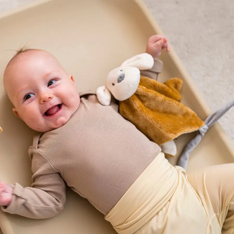 Игрушка мягкая Nattou Doudou CHARLIE Собачка caramel 388139, комфортер, карамельный