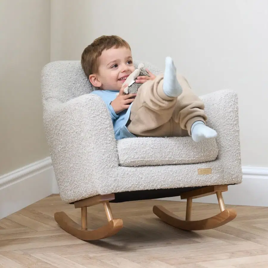 Кресло-качалка детское Tutti Bambini Jonah Mini Me Серо-Бежевый (Mushroom) 511988/MUS