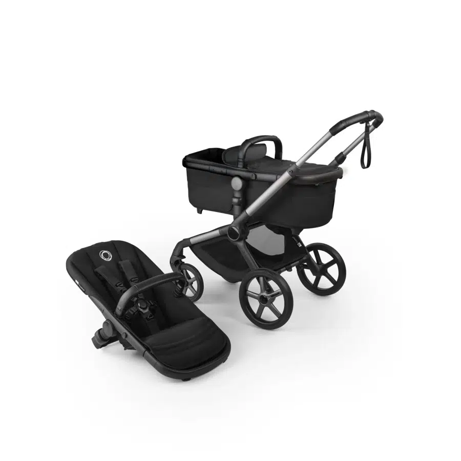 Коляска без капюшона Bugaboo Fox 5 Renew base BLACK/HERITAGE BLACK 100052061